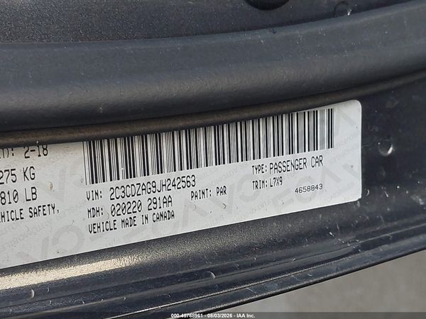 2018 DODGE CHALLENGER SXT