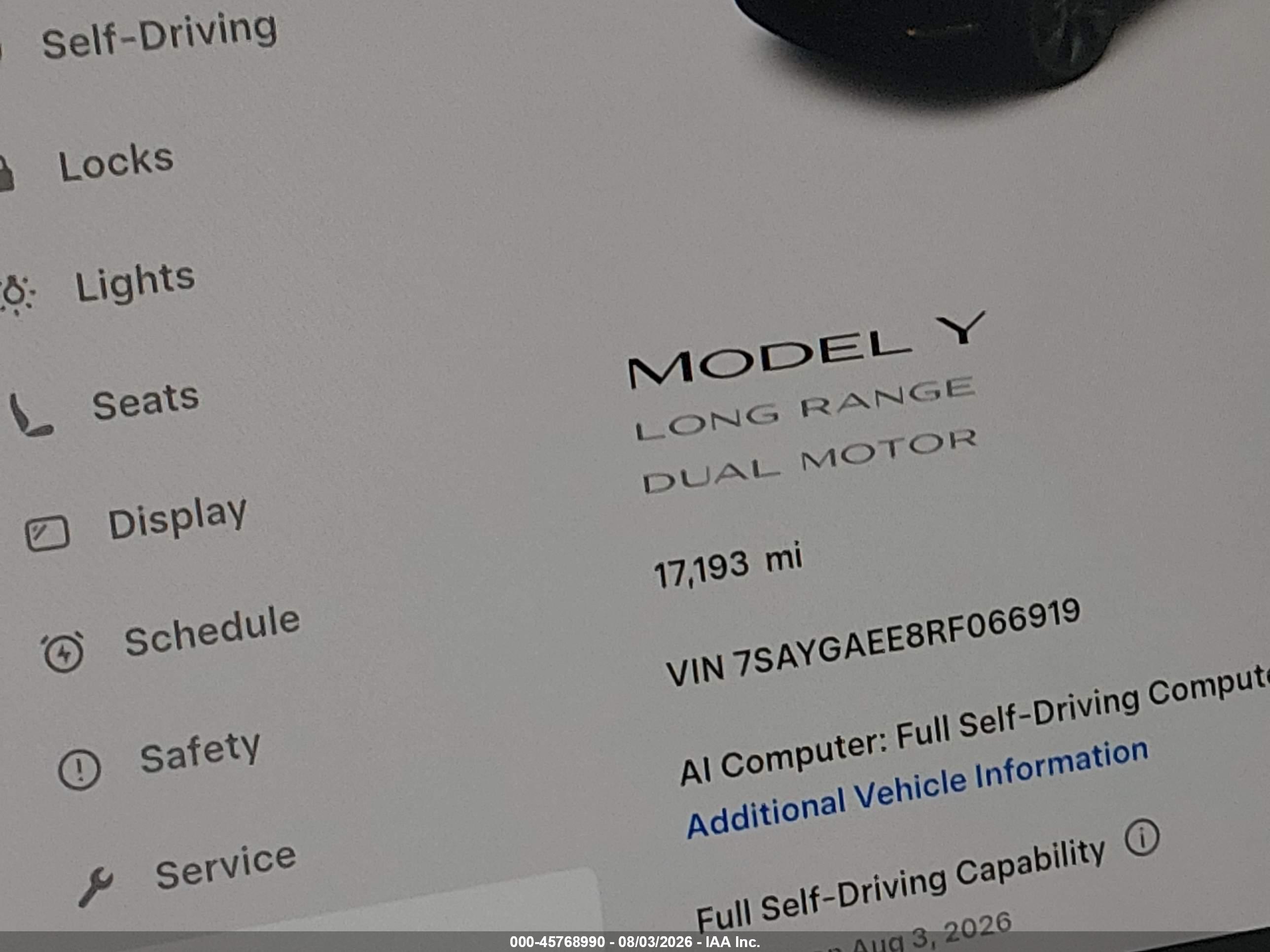 2024 TESLA MODEL Y