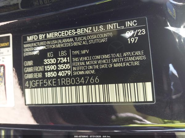 2024 MERCEDES-BENZ GLS 450 4MATIC