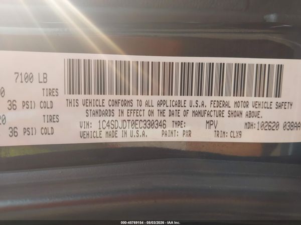 2014 DODGE DURANGO LIMITED