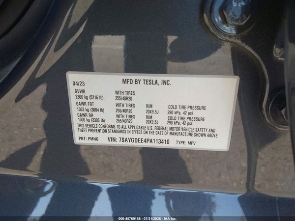 2023 TESLA MODEL Y
