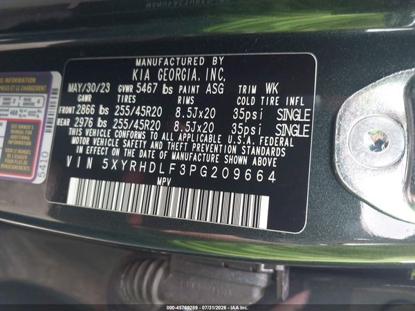 2023 KIA SORENTO X-LINE EX