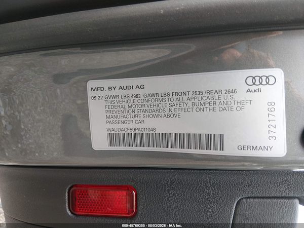 2023 AUDI A5 SPORTBACK S LINE PREMIUM