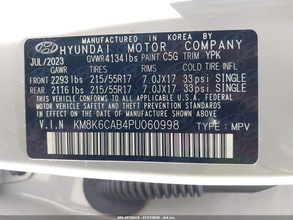 2023 HYUNDAI KONA SEL
