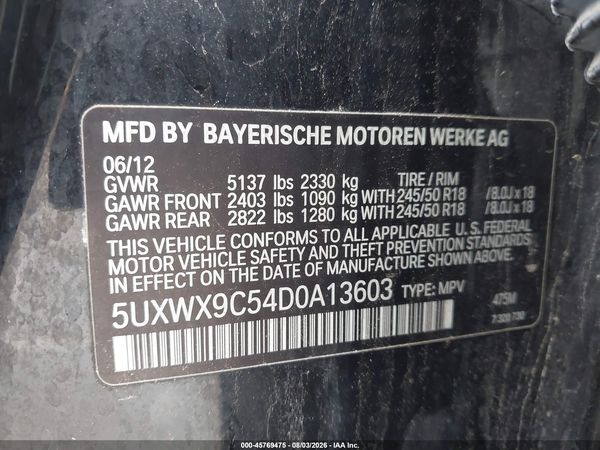 2013 BMW X3 XDRIVE28I