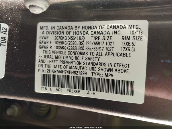 2014 HONDA CR-V EX-L