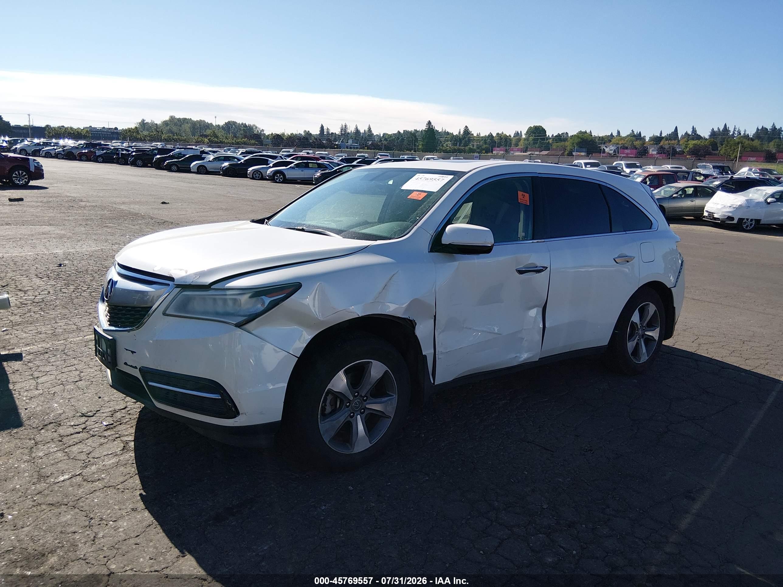 2016 ACURA MDX ACURAWATCH PLUS PACKAGE