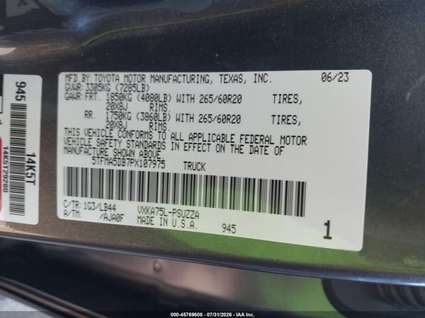 2023 TOYOTA TUNDRA 1794 EDITION