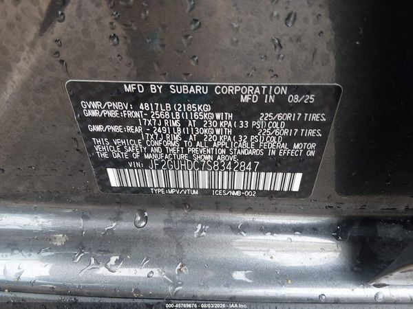 2025 SUBARU CROSSTREK PREMIUM — I9