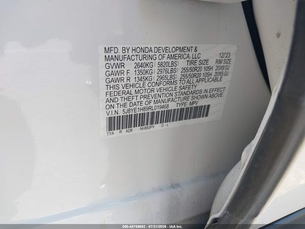 2024 ACURA MDX ADVANCE PACKAGE