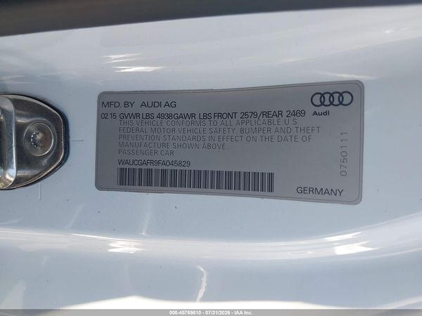 2015 AUDI S5 3.0T PREMIUM PLUS