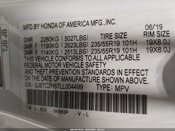 2020 ACURA RDX TECHNOLOGY PACKAGE