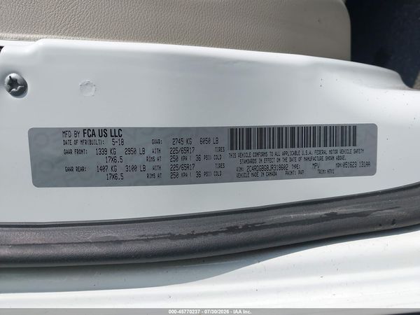 2018 DODGE GRAND CARAVAN SE
