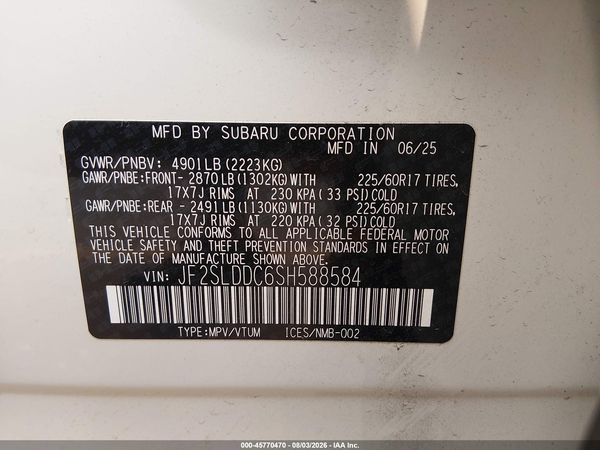 2025 SUBARU FORESTER PREMIUM — I9