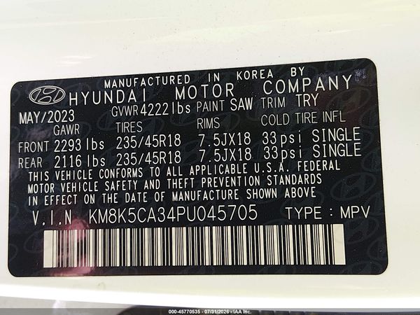 2023 HYUNDAI KONA LIMITED