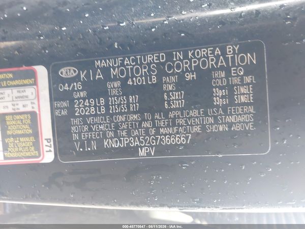 2016 KIA SOUL +