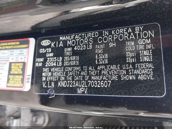 2020 KIA SOUL S