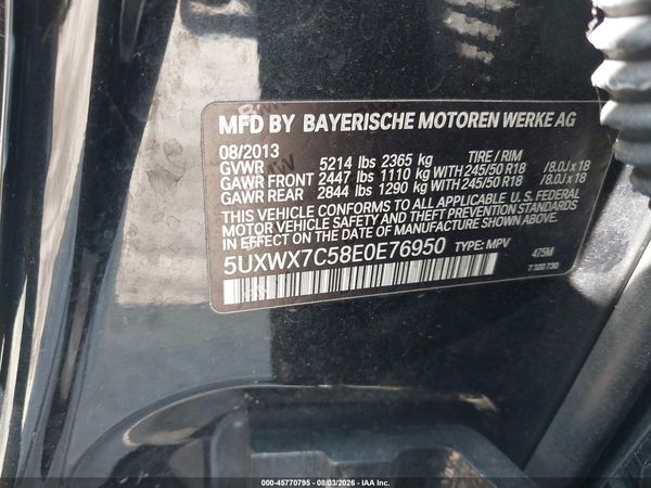 2014 BMW X3 XDRIVE35I