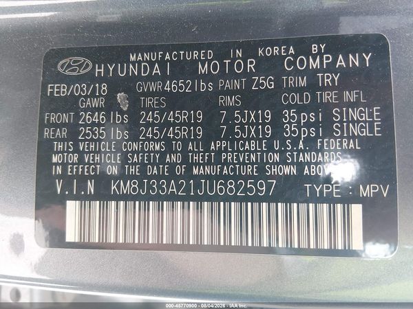 2018 HYUNDAI TUCSON VALUE