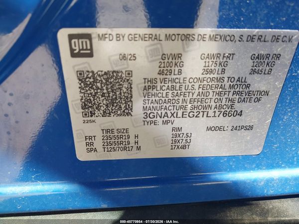 2026 CHEVROLET EQUINOX FWD RS — I9