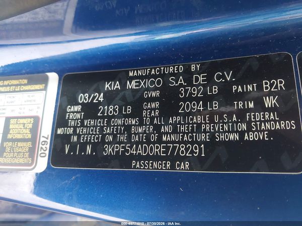 2024 KIA FORTE GT-LINE