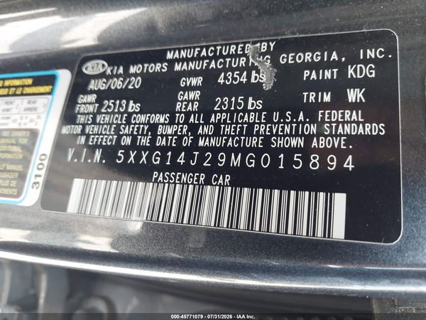 2021 KIA K5 LXS