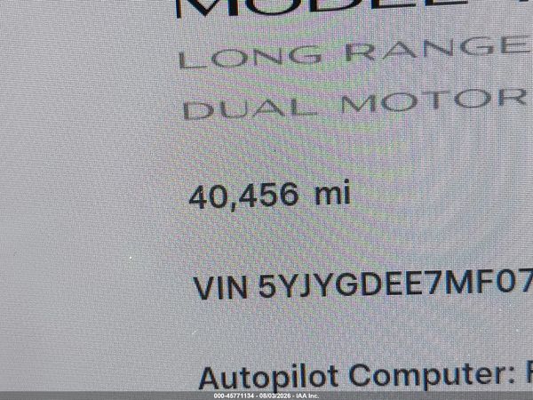 2021 TESLA MODEL Y