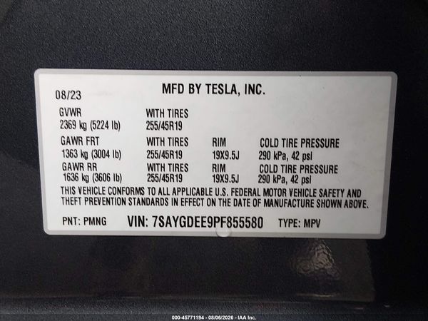 2023 TESLA MODEL Y