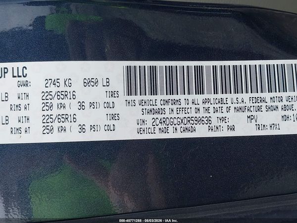 2013 DODGE GRAND CARAVAN SXT