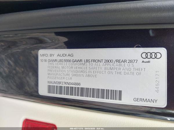 2019 AUDI A6 55 PREMIUM