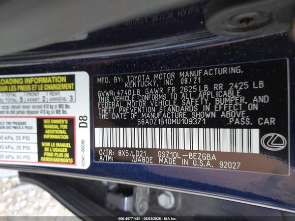 2021 LEXUS ES 350 350 Premium
