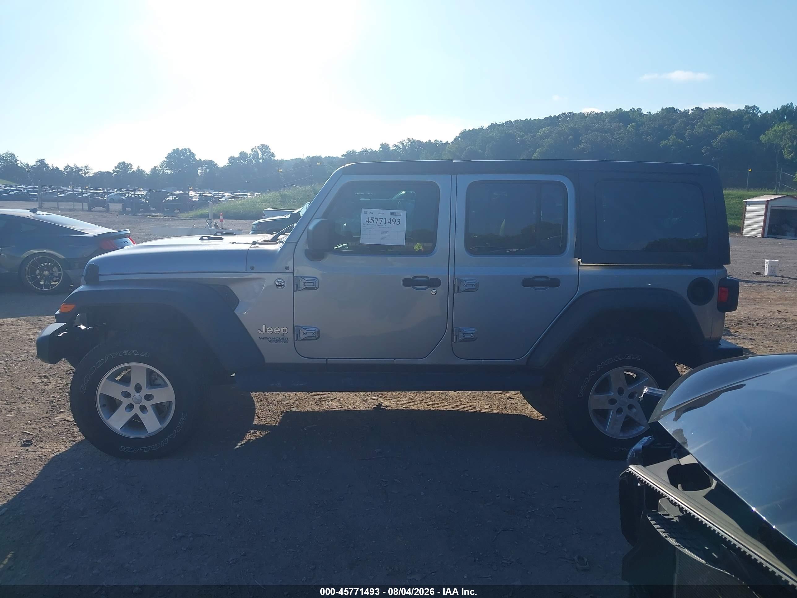 2018 JEEP WRANGLER UNLIMITED SPORT S 4X4