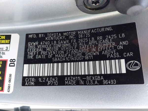 2025 LEXUS ES 300H 300h Premium