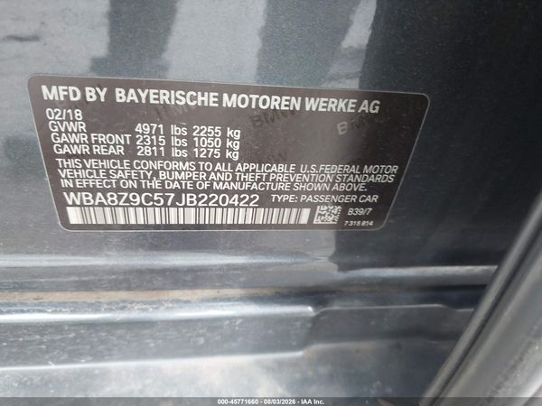 2018 BMW 330I GRAN TURISMO XDRIVE