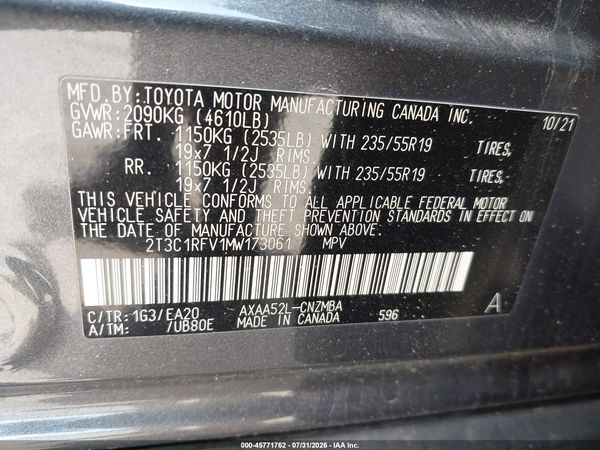 2021 TOYOTA RAV4 XLE PREMIUM