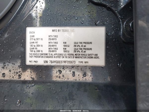 2024 TESLA MODEL Y