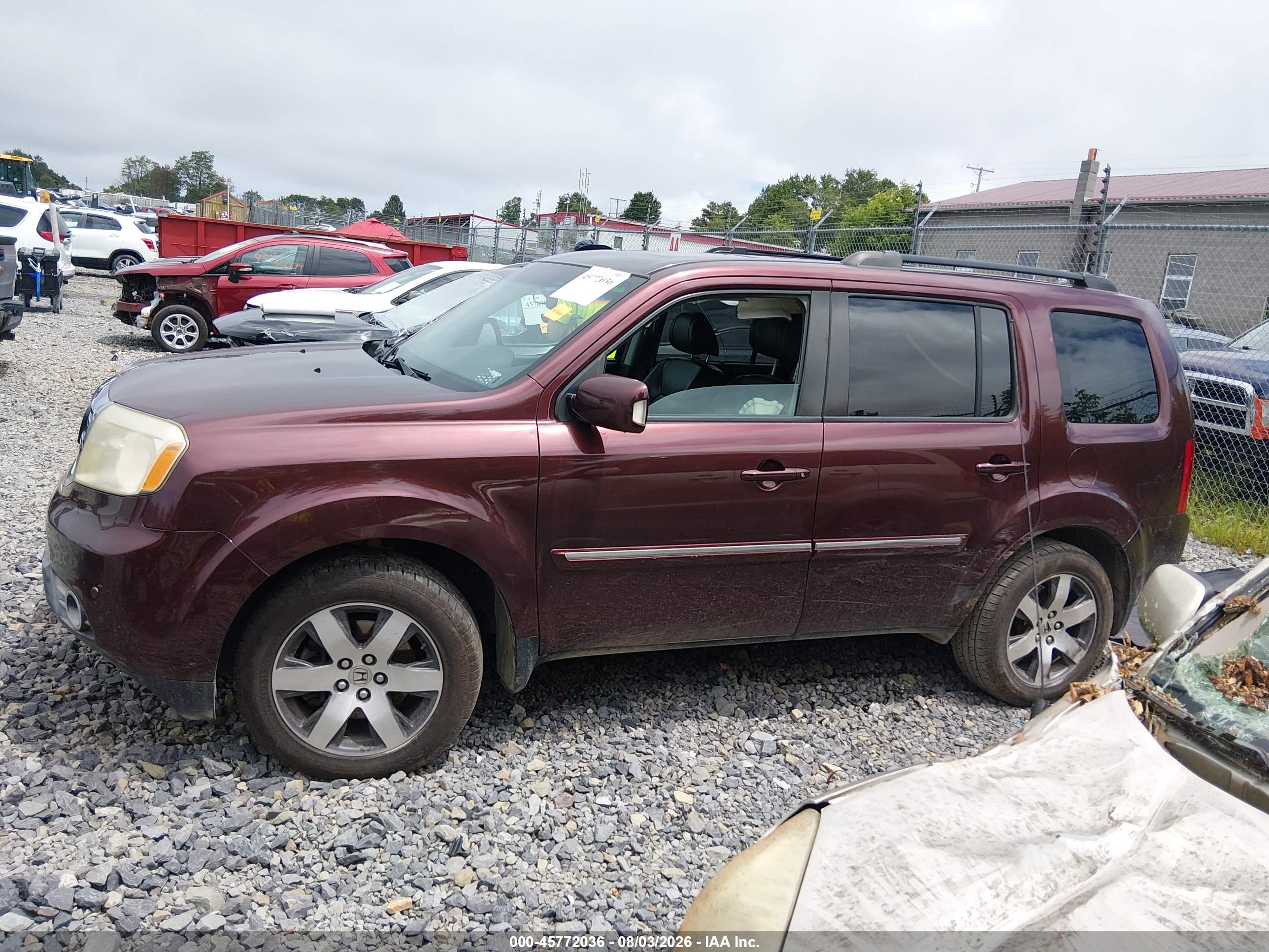 2012 HONDA PILOT TOURING