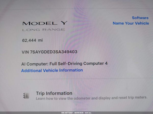 2025 TESLA MODEL Y