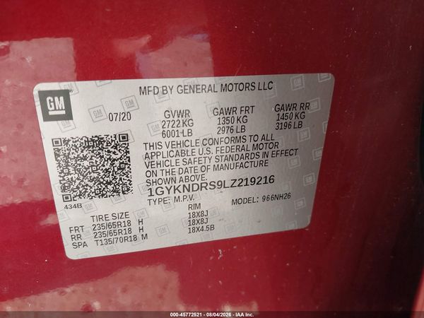2020 CADILLAC XT5 AWD PREMIUM LUXURY