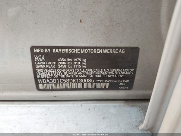 2013 BMW 320I SA