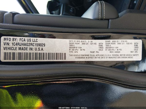 2024 JEEP GRAND CHEROKEE LAREDO X 4X4