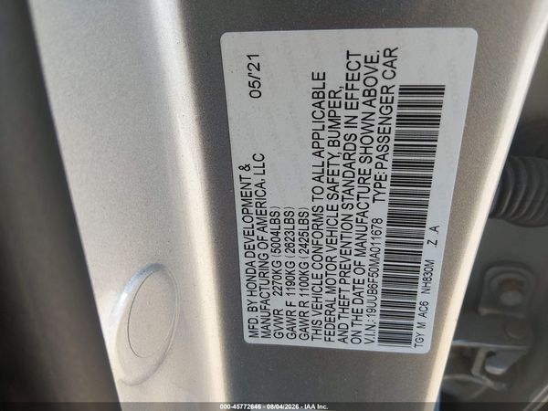 2021 ACURA TLX A-SPEC PACKAGE