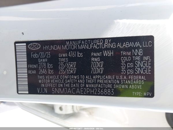 2023 HYUNDAI TUCSON SE