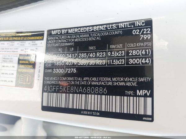 2022 MERCEDES-BENZ GLS 450 4MATIC