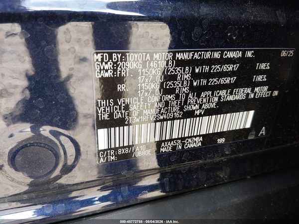2025 TOYOTA RAV4 XLE