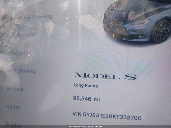 2019 TESLA MODEL S