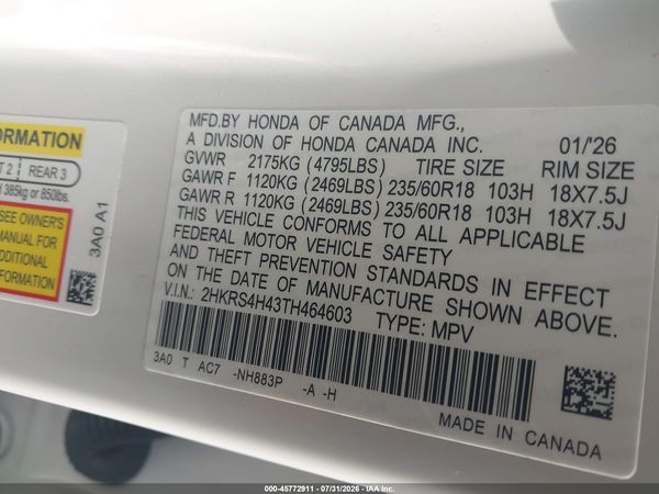2026 HONDA CR-V EX AWD