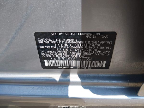 2023 SUBARU CROSSTREK PREMIUM