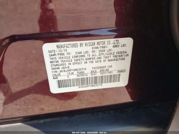2016 INFINITI QX50