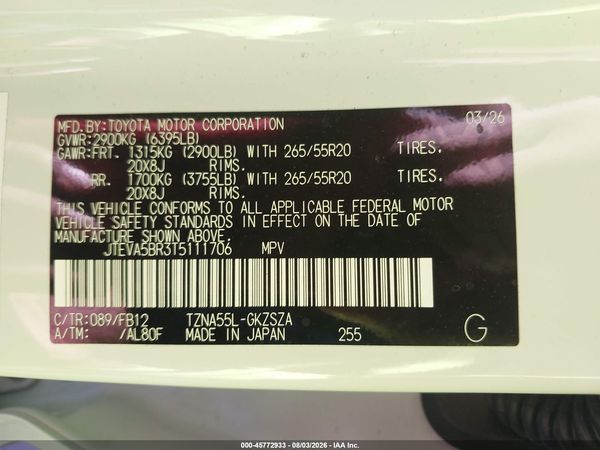 2026 TOYOTA 4RUNNER TRD SPORT